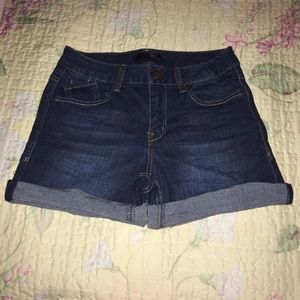 1822 dark denim shorts